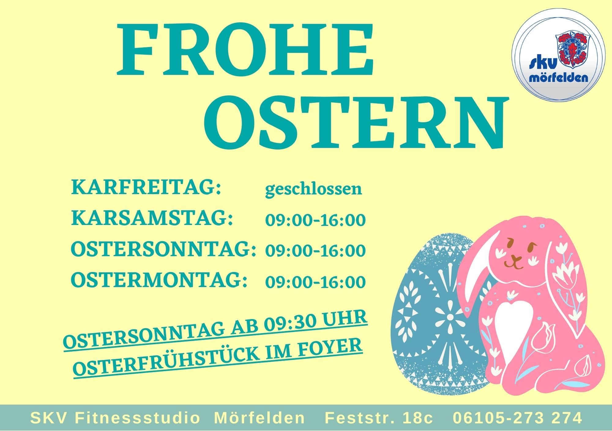 Öffnungszeiten Studio Ostern