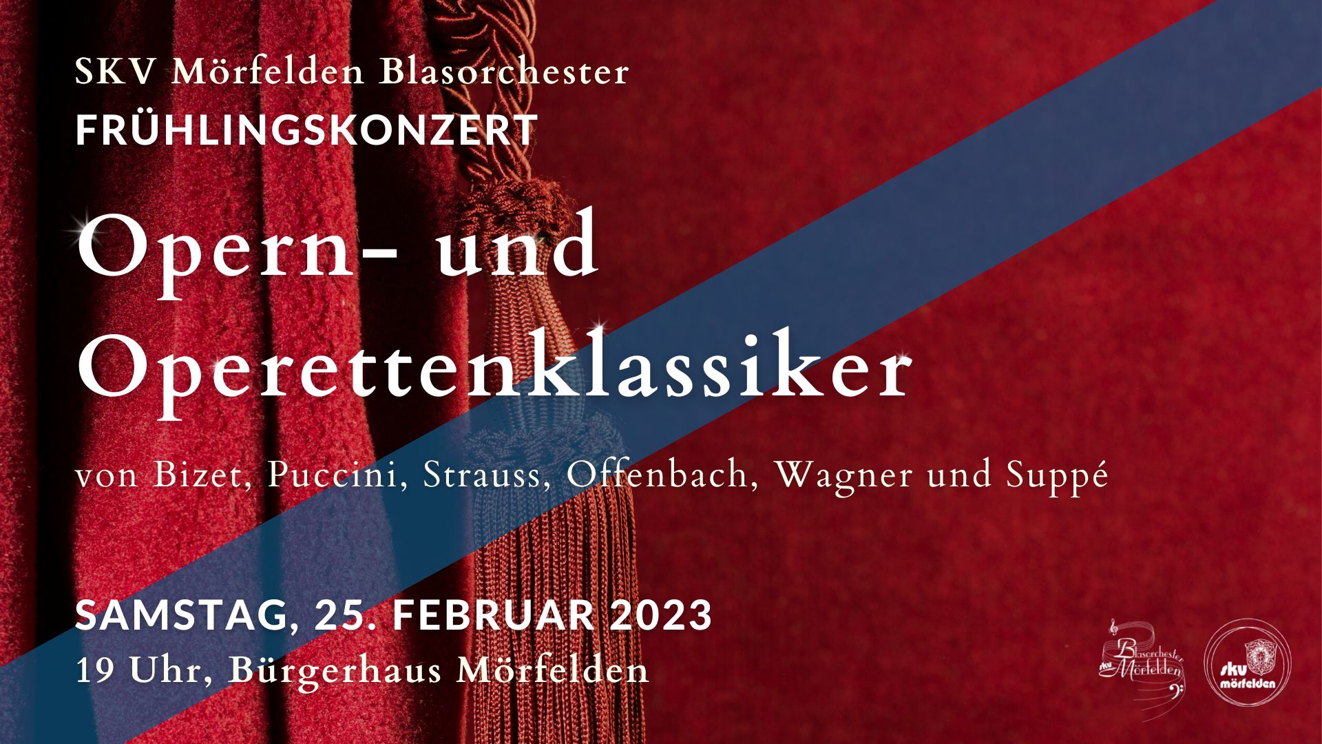 Banner Kirchenkonzert SKV Blasorchester Mörfelden