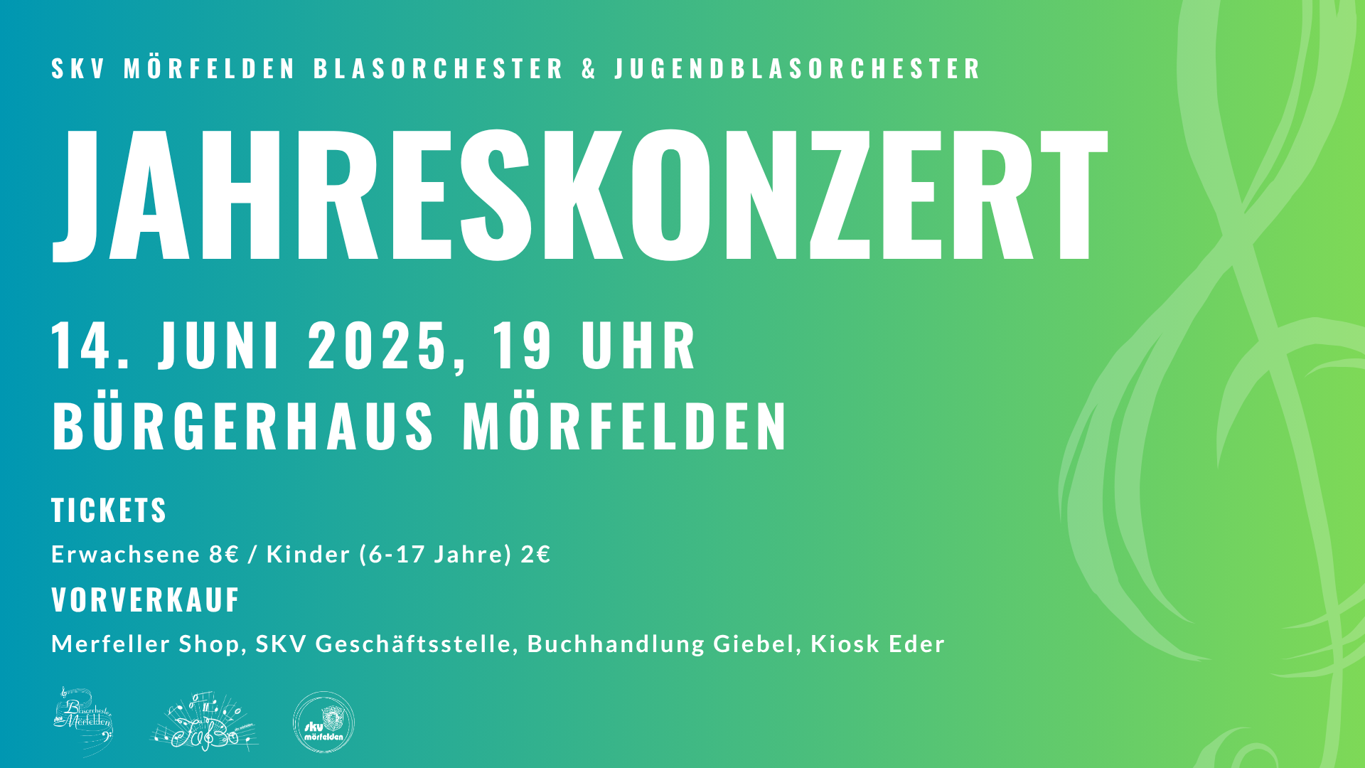 Jahreskonzert 2025 Plakat_16x9 Banner Kirchenkonzert SKV Blasorchester Mörfelden