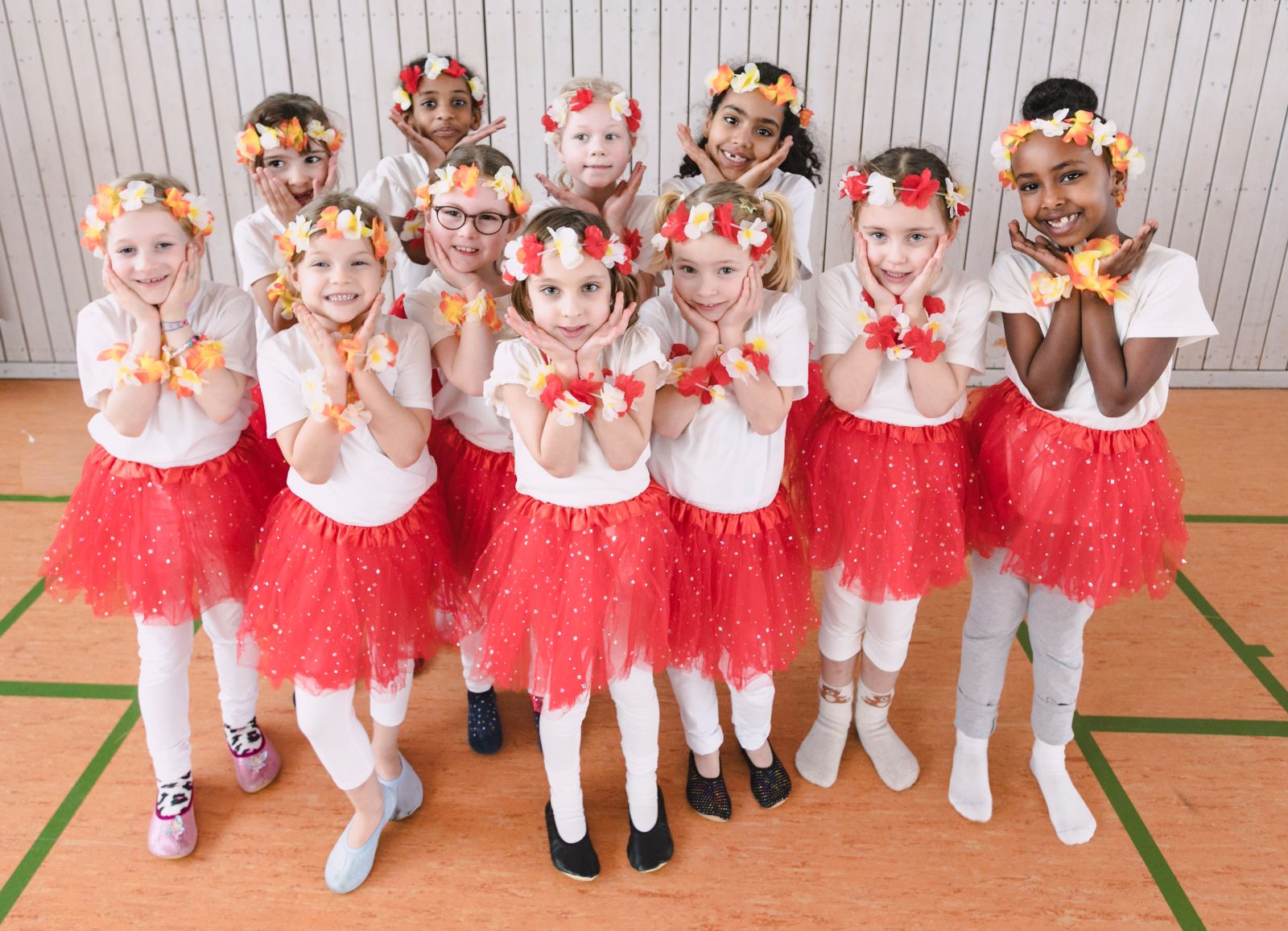 Gruppenfoto Konfetti